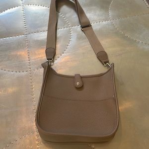 Taupe one pocket crossbody bag, NEW